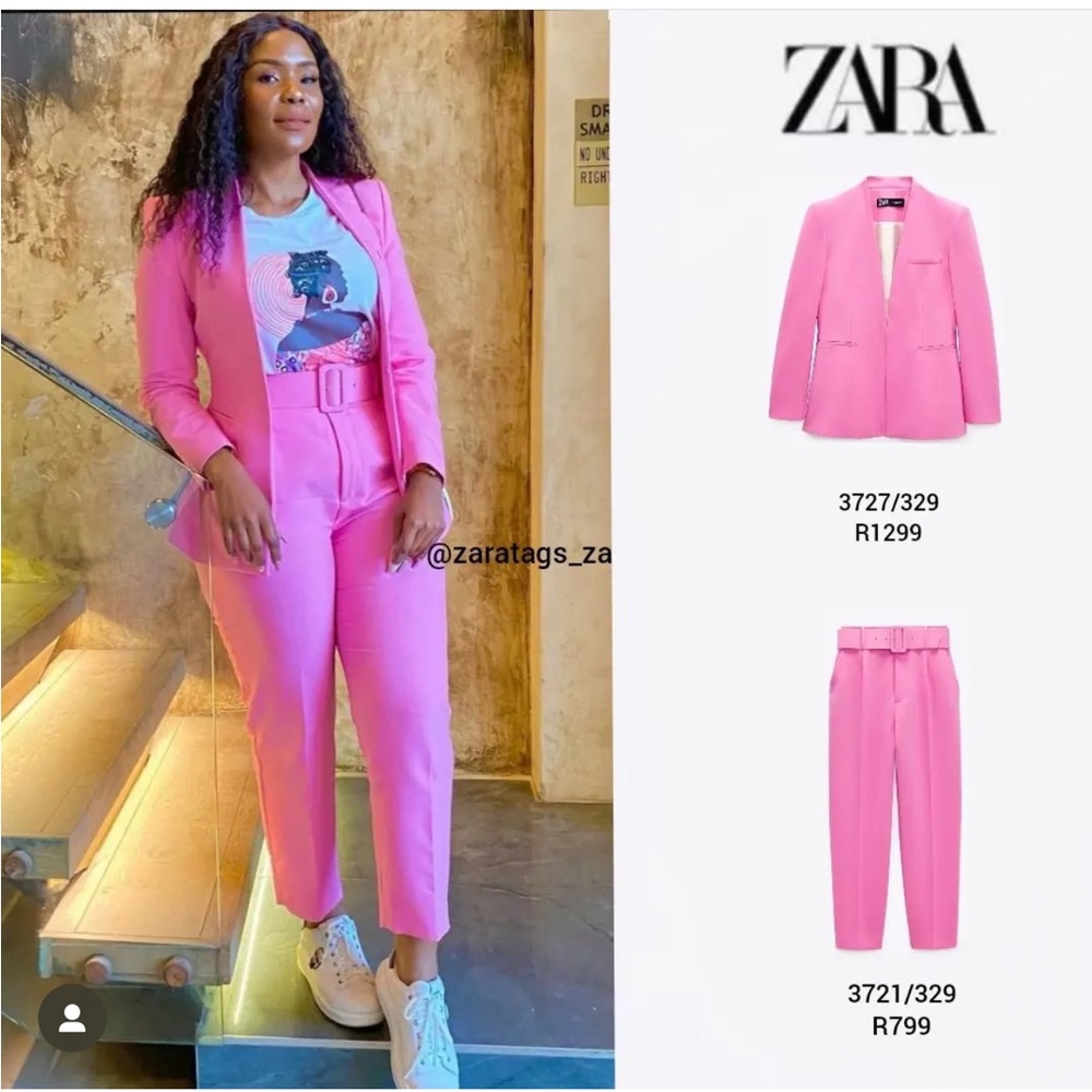 NWT Zara belted pants and Blazer✨BLOGGERS FAV✨